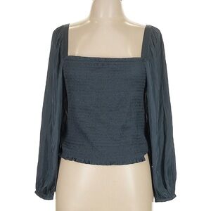 J Crew Navy Blue Long Sleeve Top